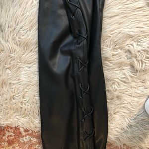 Zara Dresses - Zara Black Faux Leather Mini Dress Zara Dresses - Zara Black Faux Leather Mini Dress